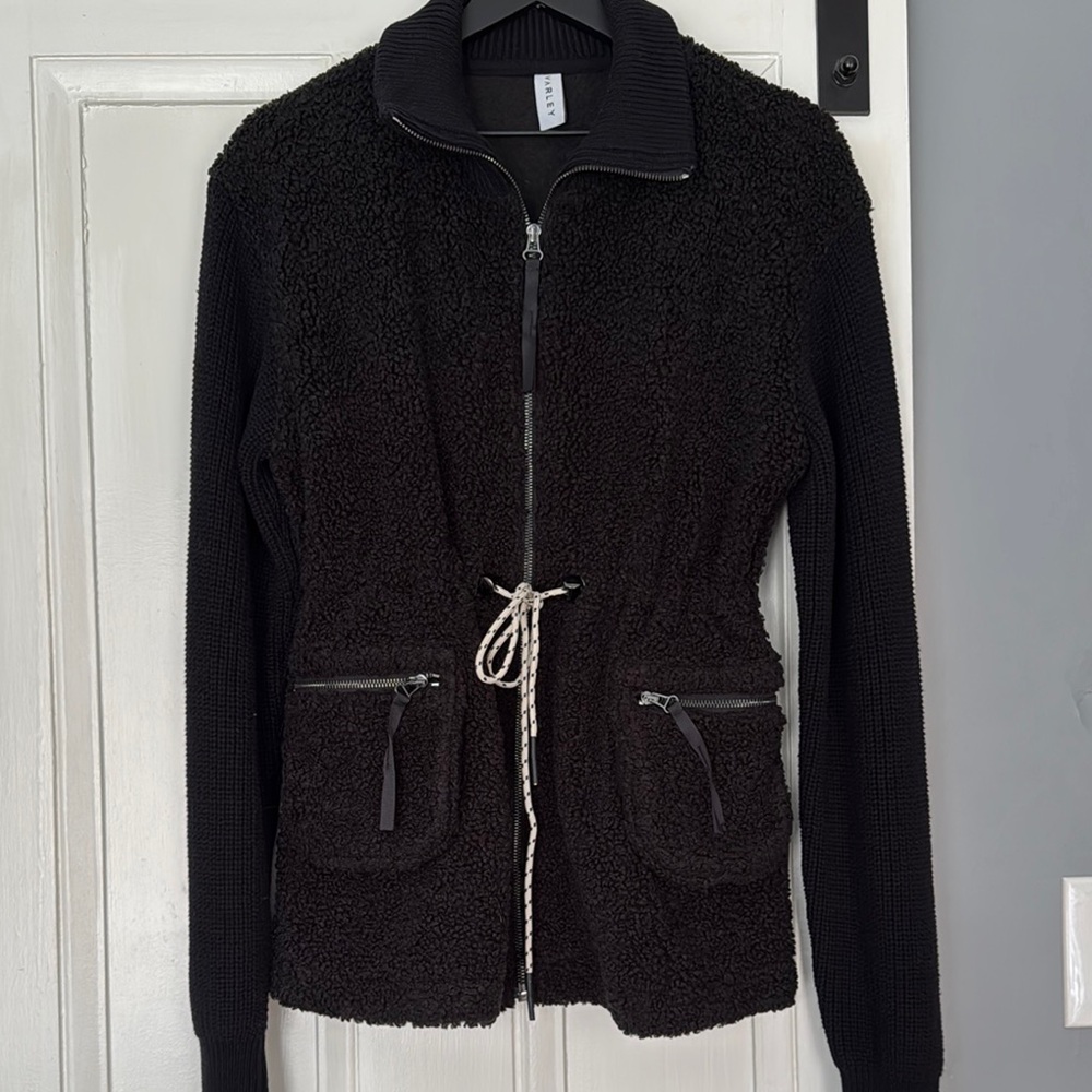 Black Women's Varley Jacket with Drawstring